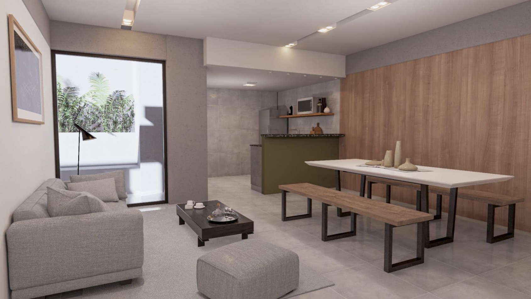 DEPARTAMENTO EN POZO  2 AMB  CUARZUR VI PLAZA MITRE FRENTE