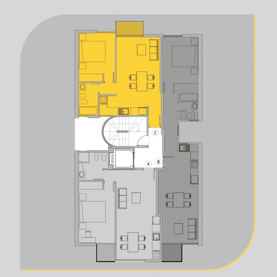 DEPARTAMENTOS DE 2 Y 3 AMB CON ESPACIO DE COCHERA OPCIONAL Y QUINCHO COMUNITARIO CON PARRILLA