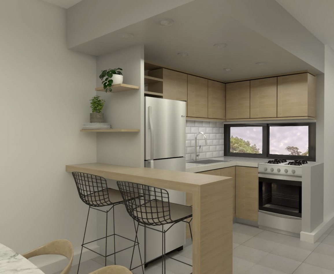 DEPARTAMENTOS DE 2 Y 3 AMB CON ESPACIO DE COCHERA OPCIONAL Y QUINCHO COMUNITARIO CON PARRILLA