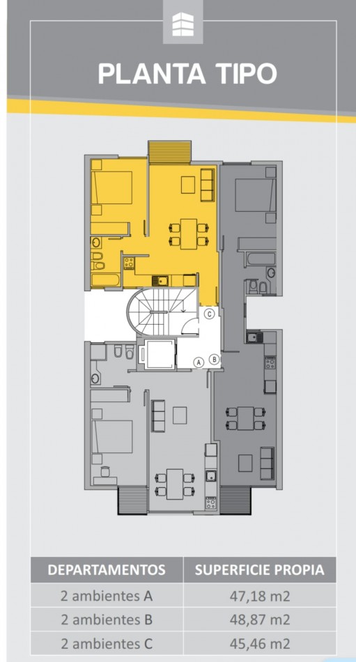 DEPARTAMENTOS DE 2 Y 3 AMB CON ESPACIO DE COCHERA OPCIONAL Y QUINCHO COMUNITARIO CON PARRILLA