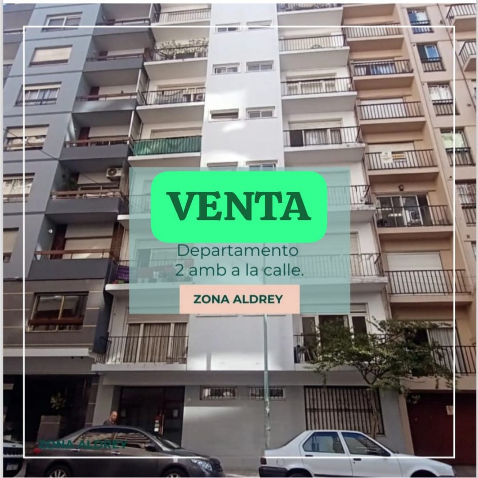 DEPARTAMENTO DE 2 AMBIENTES A LA CALLE CON BALCON SALIENTE EN ALDREY