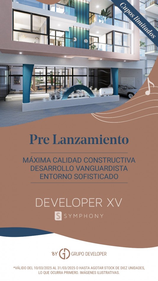 Departamentos de dos y tres ambientes